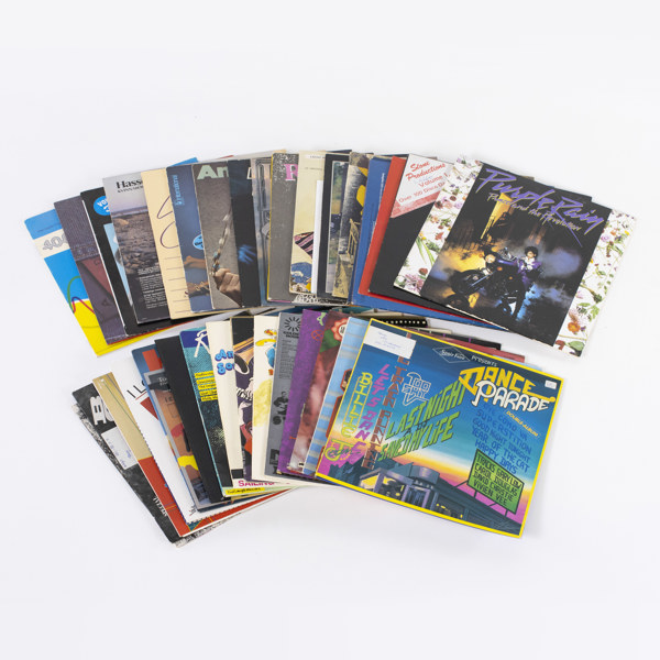 Vinylskivor, 30 st, bl a Prince