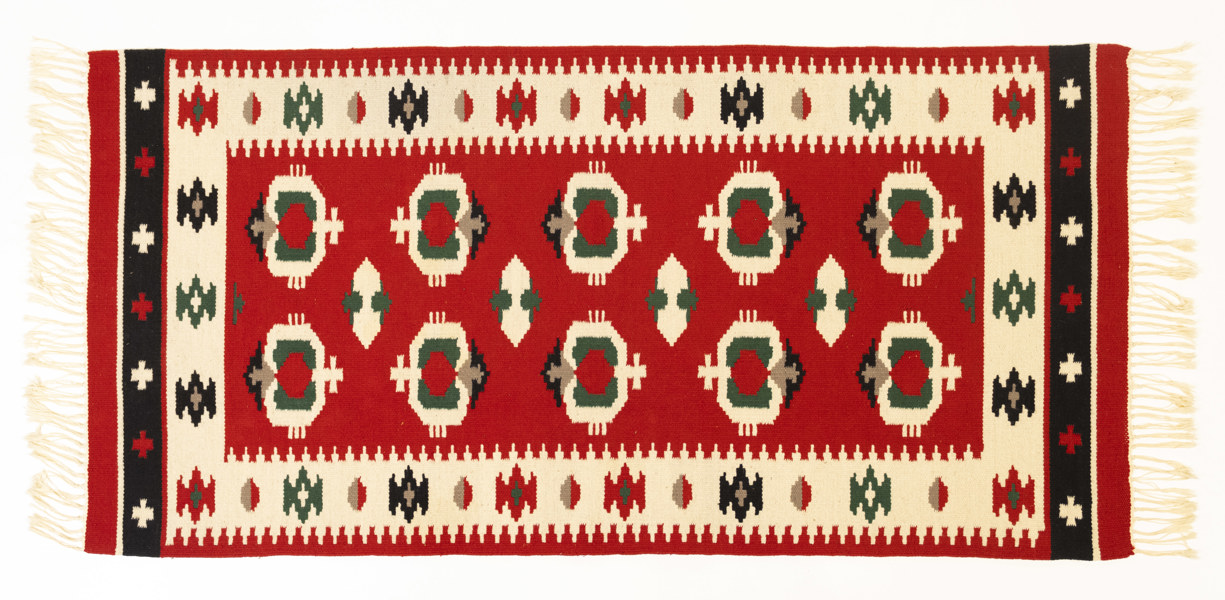 Handknuten matta, 173x84 cm