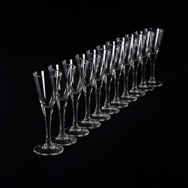 Snapsglas, 11 st, höjd 13,5 cm