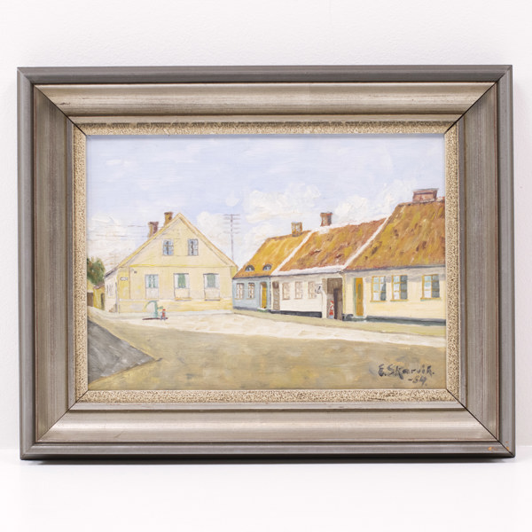 Oidentifierad konstnär, olja på pannå, signerad, 45x35 cm