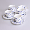 Diverse "Musselmalet", 12 delar, delvis 1800-tal, Royal Copenhagen, Villeroy & Boch