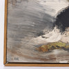 Erwin Andersson, olja på duk, signerad, 42x16 cm