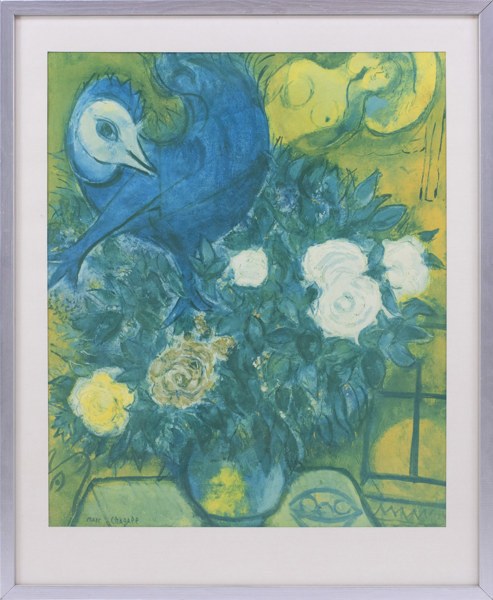 Marc Chagall, (e.), inramat tryck, 61,5x75 cm