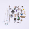 Diverse smycken, bl a silver