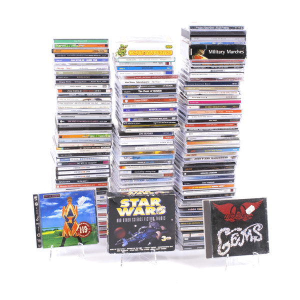 CD-skivor, musik, 140 st, bl a Star Wars