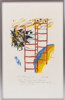 Jörgen Fogelquist, litografi, provtryck, signerad, 40x61 cm