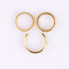 Ringar, 3 st, 18k guld, vikt 13,1 gram
