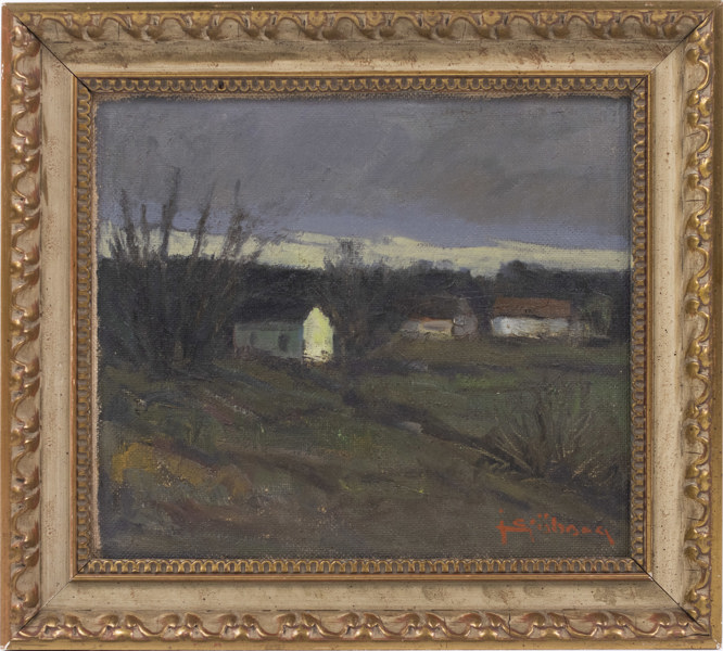 John Sjöborg, olja på pannå, "En novemberafton Skåne", signerad, 45x41 cm_31918a_8dc5c9499f05d06_lg.jpeg