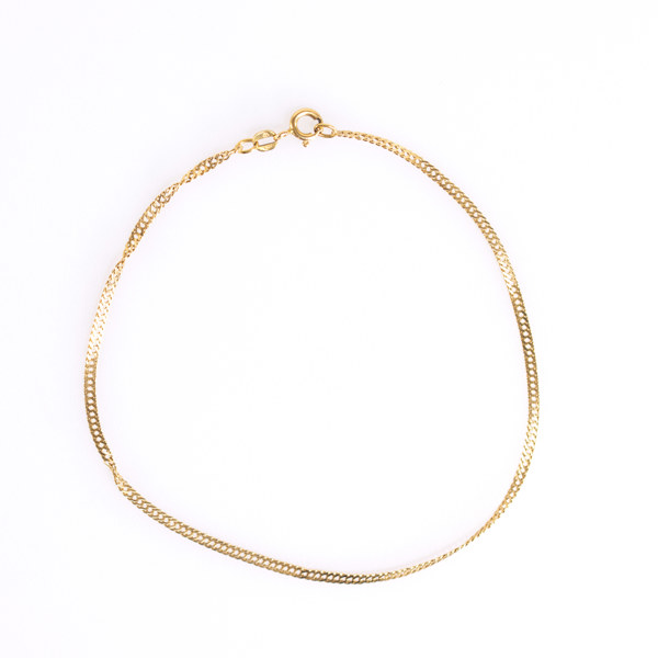 Armband, 18k guld, längd 25 cm, vikt 2,3 gram