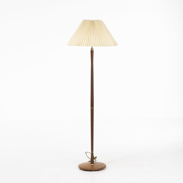 Golvlampa, teak, 1900-talets mitt, höjd 144 cm