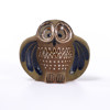Thomas Hellström, figurin, uggla, lergods, Nittsjö, höjd 16,5 cm