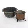 Koppargrytor, 2 st, Ø 73 cm och mindre