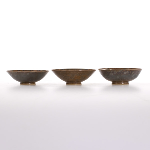 Kjell Bolinder, skålar, 3 st, diameter 11-11,5 cm