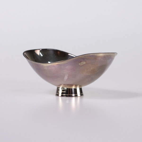 Gustaf Jansson, skål, silver, längd 15,5 cm