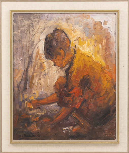 Renzo Ugolini, olja på duk, signerad, 62x73 cm