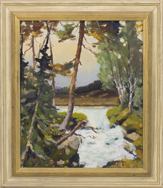 Tage Rudolf Ahlm, olja på duk, signerad, 60 x 70 cm