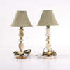 Bordslampor, ett par, alabaster