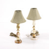Bordslampor, ett par, alabaster