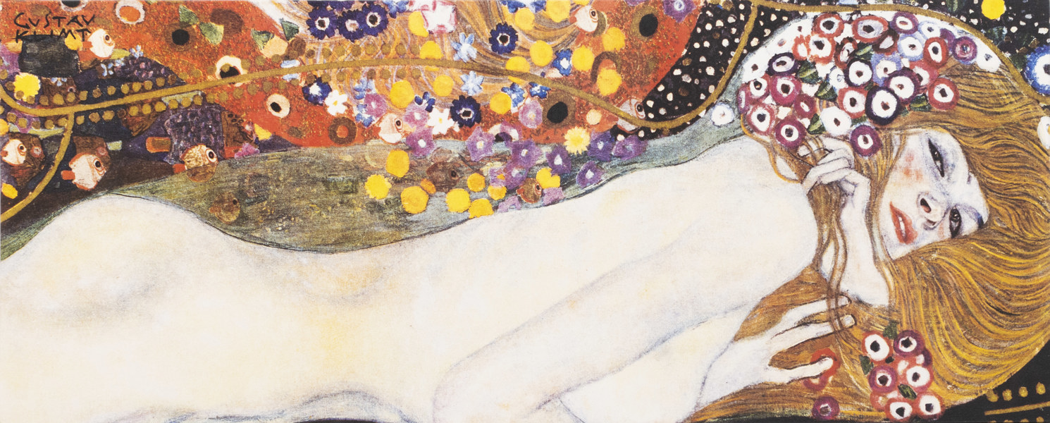 Gustav Klimt, efter, canvastryck, IKEA, 140x56 cm