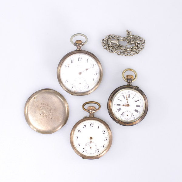 Fickur, 3 st, silver