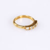 Ring, 18k Bolidenguld, med vita stenar, storlek 17,5