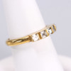Ring, 18k Bolidenguld, med vita stenar, storlek 17,5