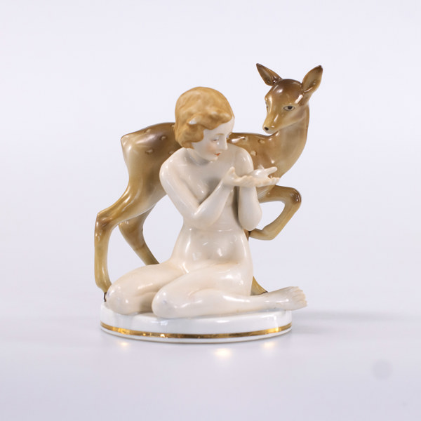 Figurin, porslin, höjd 16 cm