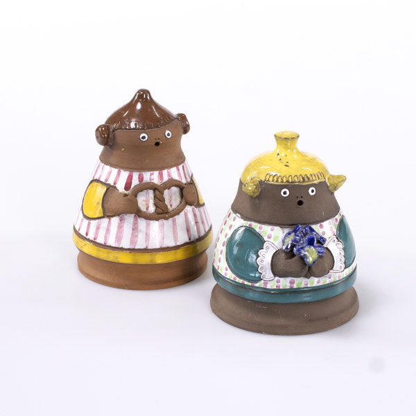 Ingrid Herrlin, figuriner, ett par, signerade, höjd 14,5 cm