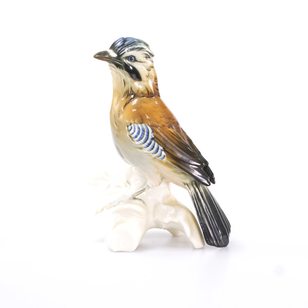 Karl Ens, figurin, fågel, höjd 16,5 cm