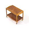 Serveringsvagn med bricka, teak/bok, 50-tal, höjd 60 cm