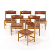 Börge Mogensen, stolar, 6 st, "575", ek, Karl Andersson & Söner
