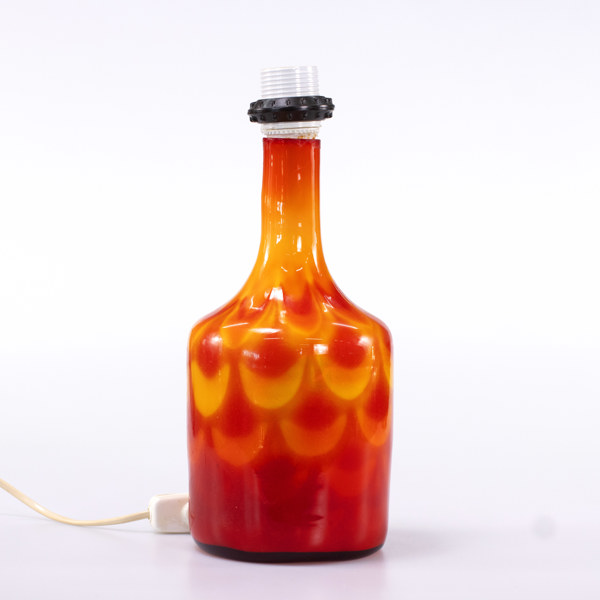 Bordslampa, "Peacock", Elme Glasbruk, höjd 33 cm