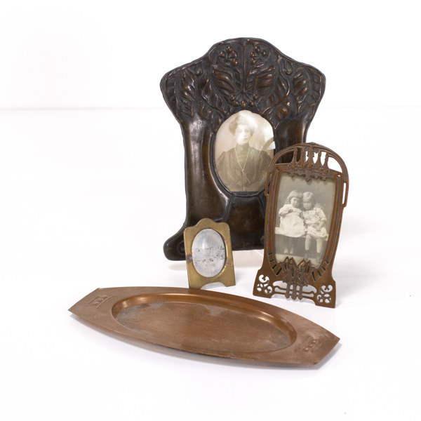 Ramar, kopparfat, 4 delar, jugend, tidigt 1900-tal