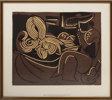 Pablo Picasso, (e.), tryck, "Sovende og Picador med guitar", 41,5x36,5 cm