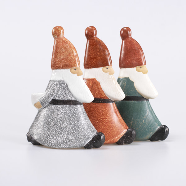 Lisa Larson, figuriner, 3 st, "Stresstomtar", K-Studion, höjd 19 cm