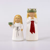 Lisa Larson, figuriner, 4 st, "Stora Luciatåget", K-Studion, höjd 25,5 cm och mindre