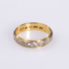 Ring, 18k guld, 6 st brillianter, storlek 15,75, vikt 3,0 gram