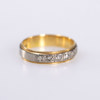 Ring, 18k guld, 6 st brillianter, storlek 15,75, vikt 3,0 gram