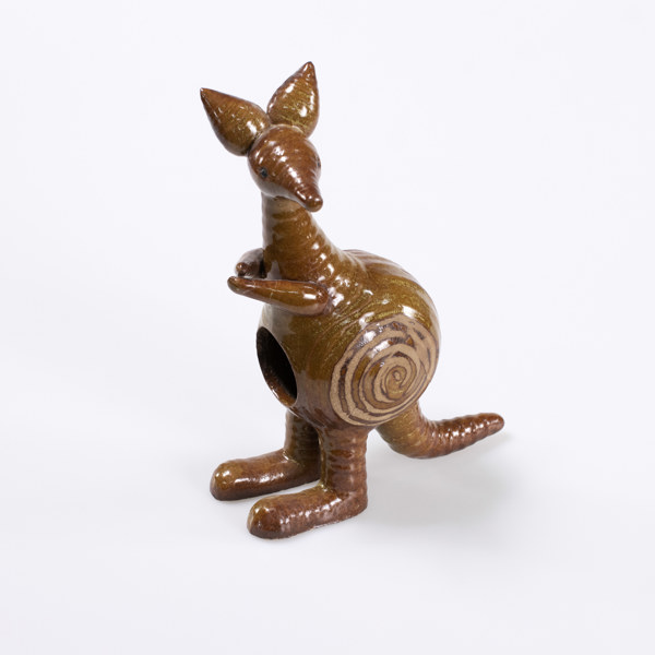 Lisa Larson, figurin, "Känguru", Gustavsberg, höjd 24,5 cm