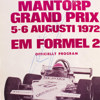 Ronnie Peterson, autograf, programblad Mantorp 1972