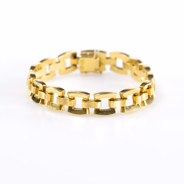 Armband, 18k guld, längd 19 cm, vikt 21,4 gram