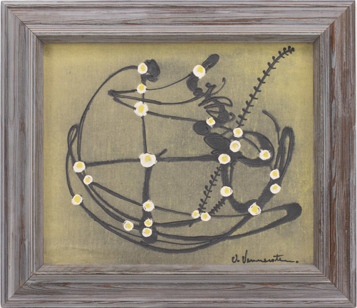 Valdemar Vennersten, olja på duk, signerad, 51x44 cm
