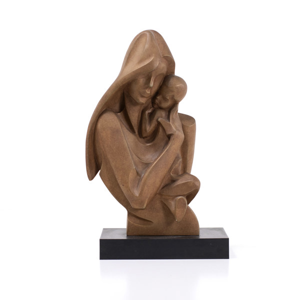 Figurin, madonna med barn, Austin Sculpture, USA, höjd 42 cm