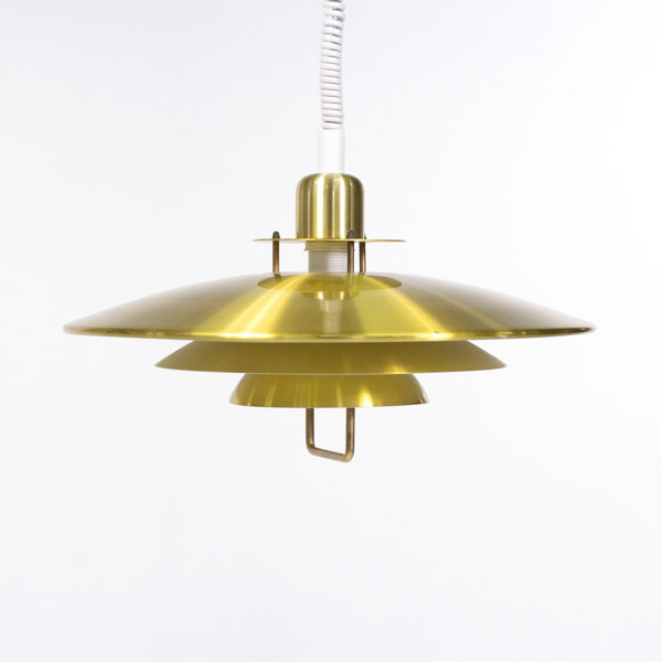 Taklampa, gulmetall, Belid