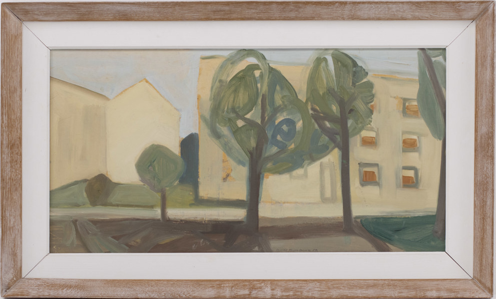 Bertil Berntsson, olja på pannå, signerad, 75 x 45 cm