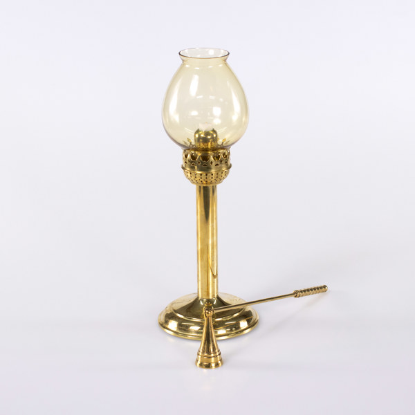 Ljuslykta, mässing, Karlskrona Lampfabrik, ljussläckare, mässing