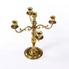 Kandelaber, femarmad, mässing, höjd 34 cm