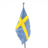 Bordsflagga, märkt Ericsson, höjd 67 cm
