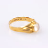 Ring med sten, 18k guld, storlek 17, vikt 1,8 gram