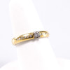 Ring, 18k guld, med diamanter, storlek 17,25, vikt 4,2 gram